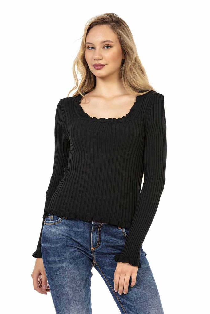 cipo & baxx WP206 Striped Knitwear BLACK