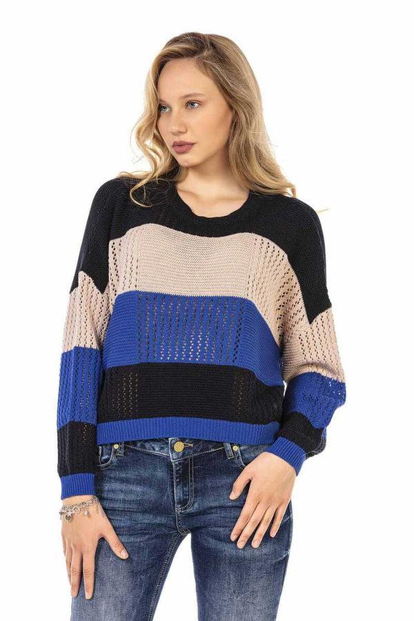 Cipo & Baxx WP226 Women's Casual Sweater SAXEBLUE