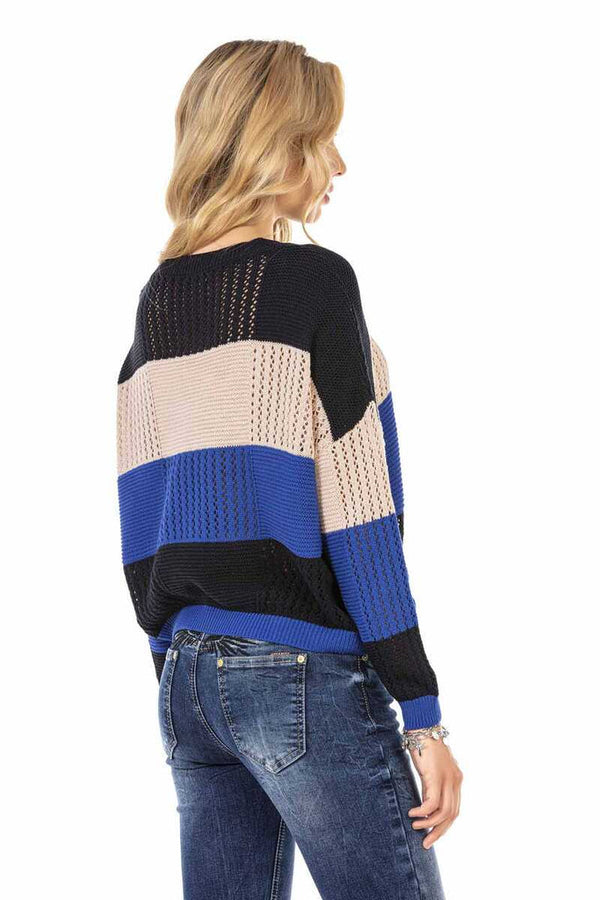 Cipo & Baxx WP226 Women's Casual Sweater SAXEBLUE