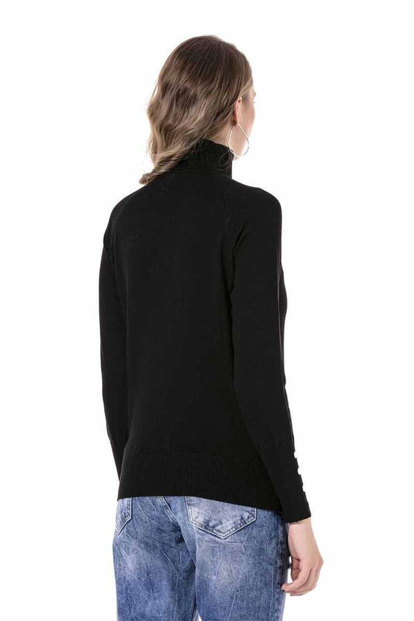Cipo & Baxx WP228 Turtleneck Sweater ECRU