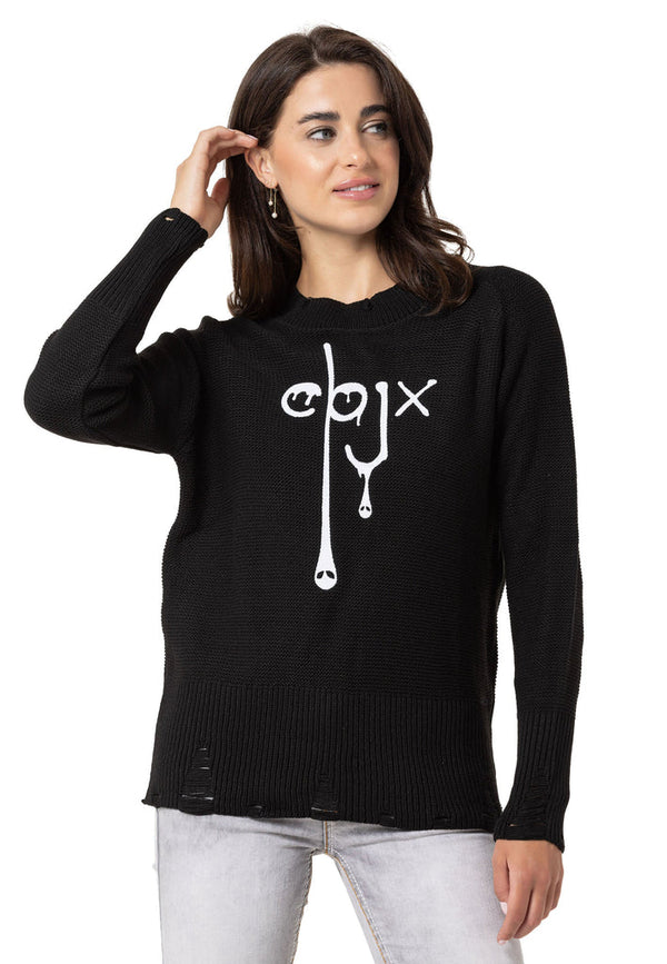 Cipo & Baxx WP255 Women's Sweater BLACK