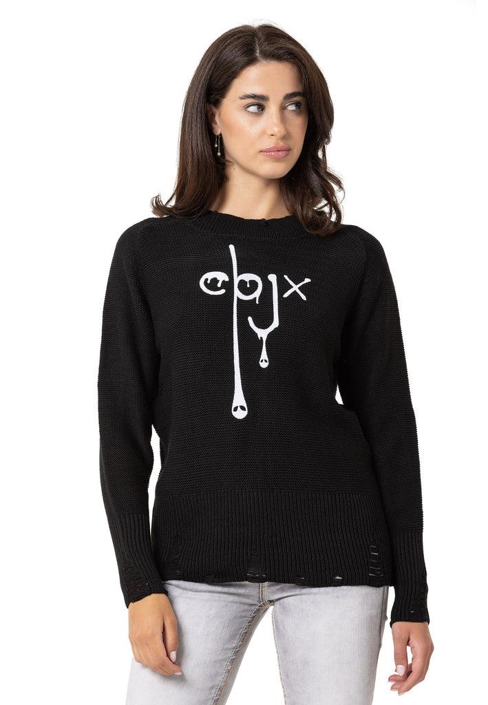 cipo & baxx WP255 Women's Sweater BLACK