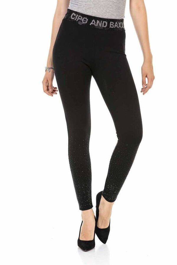 Cipo & Baxx WR141 Stone Leggings BLACK