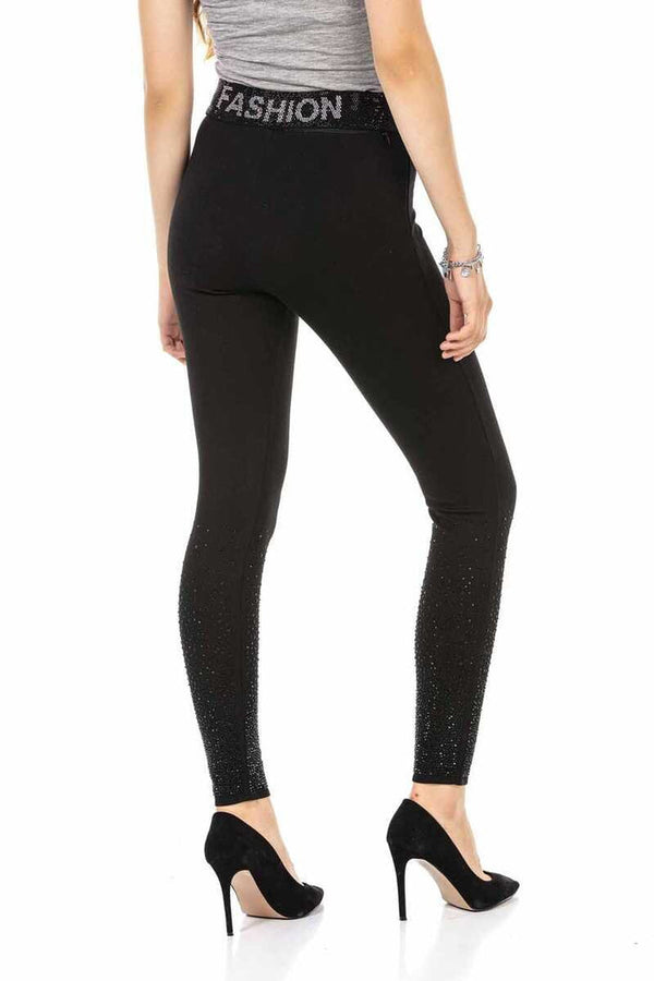 Cipo & Baxx WR141 Stone Leggings BLACK