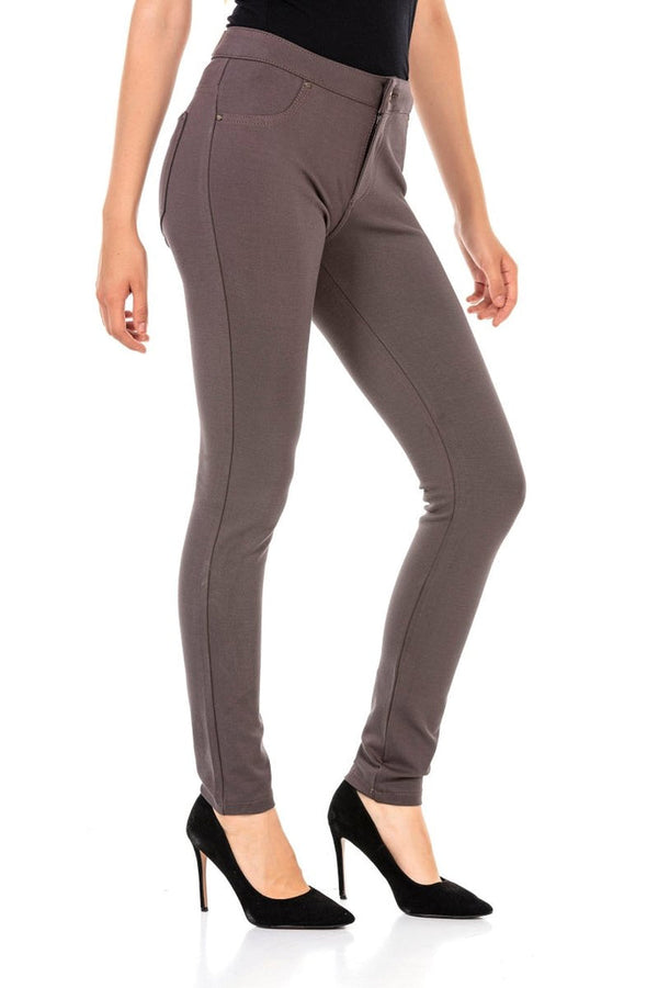 Cipo & Baxx WR144 Lycra Leggings Trousers MINK