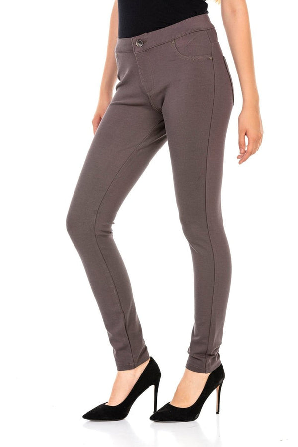 Cipo & Baxx WR144 Lycra Leggings Trousers MINK