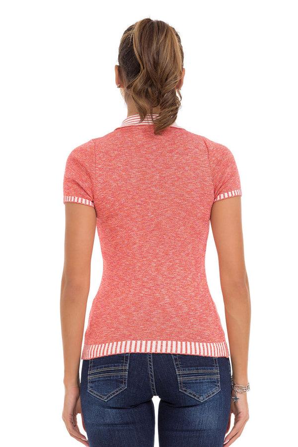 Cipo & Baxx WT354 Polo Neck Knitwear T-Shirt BLUE