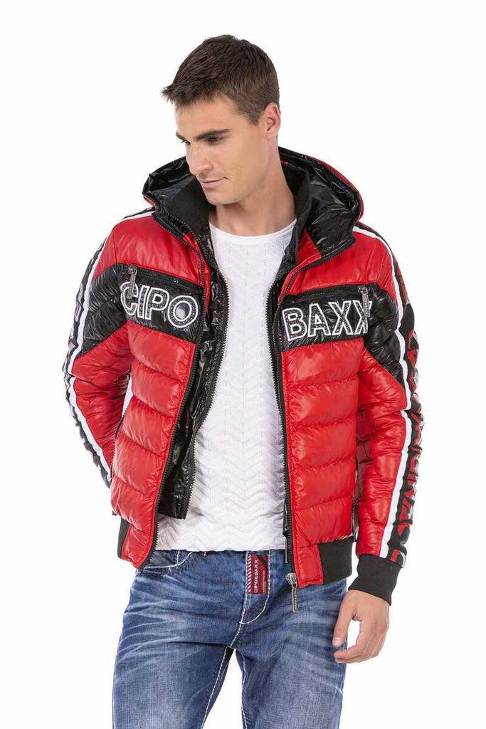 cipo & baxx CJ268 Original Padded Men's Puffer Jacket RED
