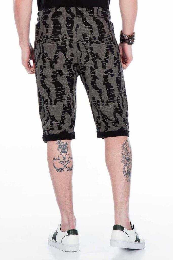 cipo & baxx CK167 Camouflage Patterned Men's Capri Tracksuit INDIGO