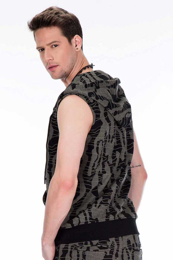 Cipo & Baxx CL297 Sleeveless Men's Sweat Sports Vest INDIGO