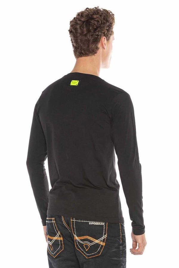 Cipo & Baxx CL406 Colorful Skull Men's Sweatshirt WHITE