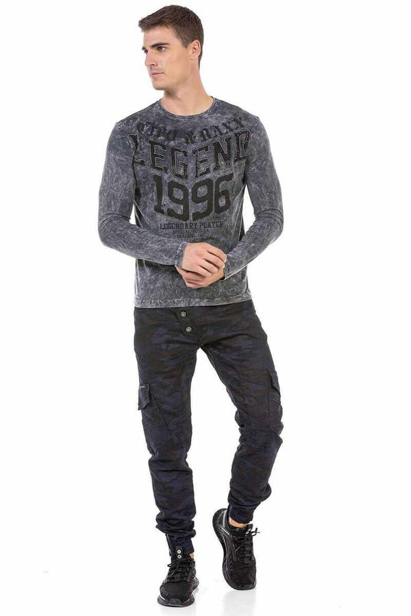 Cipo & Baxx CL473 Anthracite Washed Sweatshirt ANTHRACITE