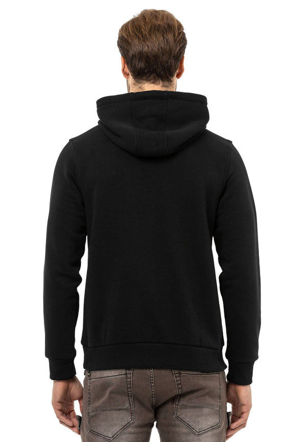 Cipo & Baxx CL557 Basic Men's Hooded Sweatshirt BLACK