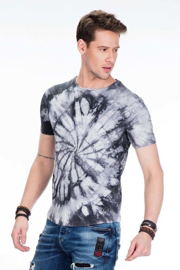 Cipo & Baxx CT406 Swirl Pattern Men's T-Shirt ANTHRACITE