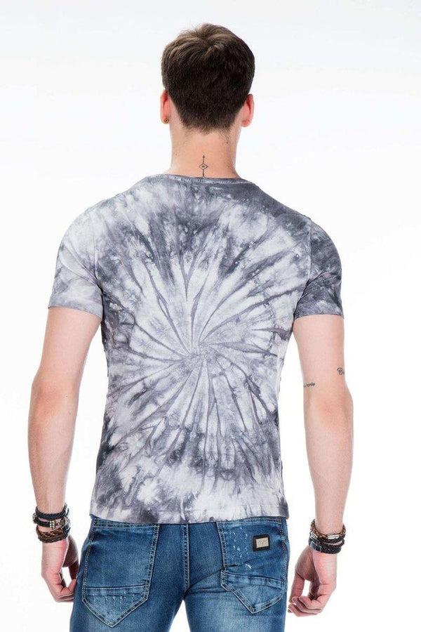 Cipo & Baxx CT406 Swirl Pattern Men's T-Shirt ANTHRACITE