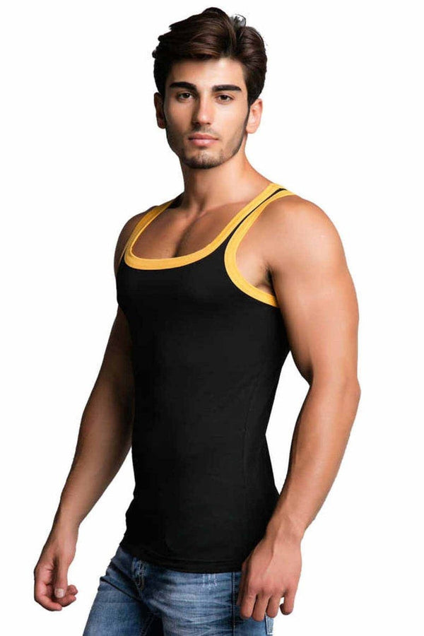 Cipo & Baxx CU104 Cotton Slim Fit Men's Athlete Undershirt BLUE