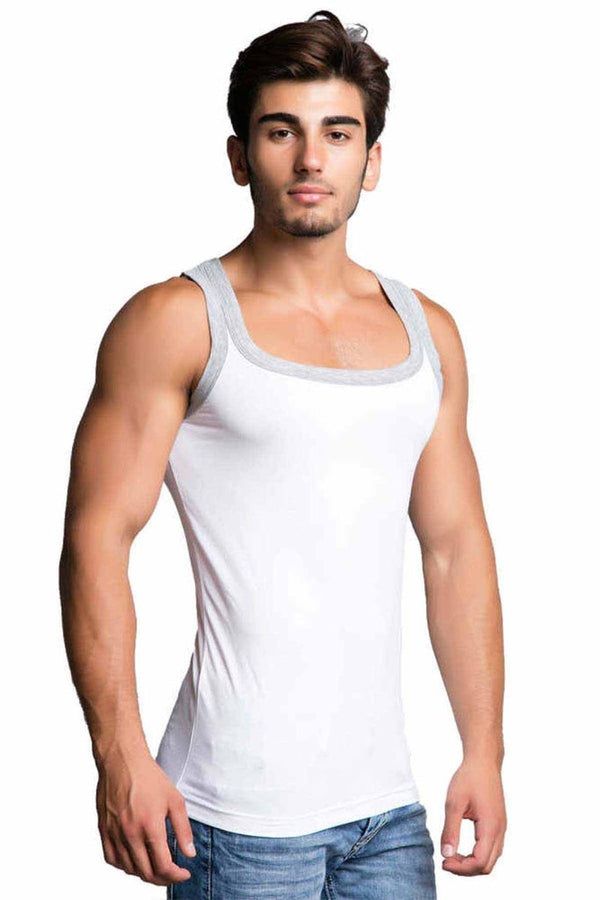 Cipo & Baxx CU104 Cotton Slim Fit Men's Athlete Undershirt BLUE