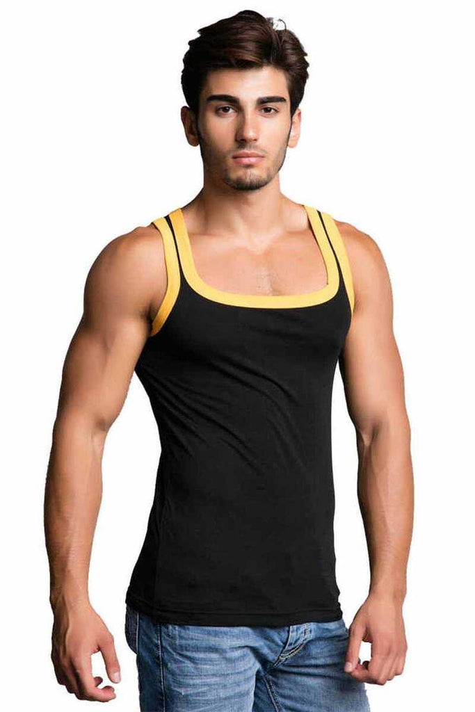 cipo & baxx CU104 Cotton Slim Fit Men's Athlete Undershirt BLUE