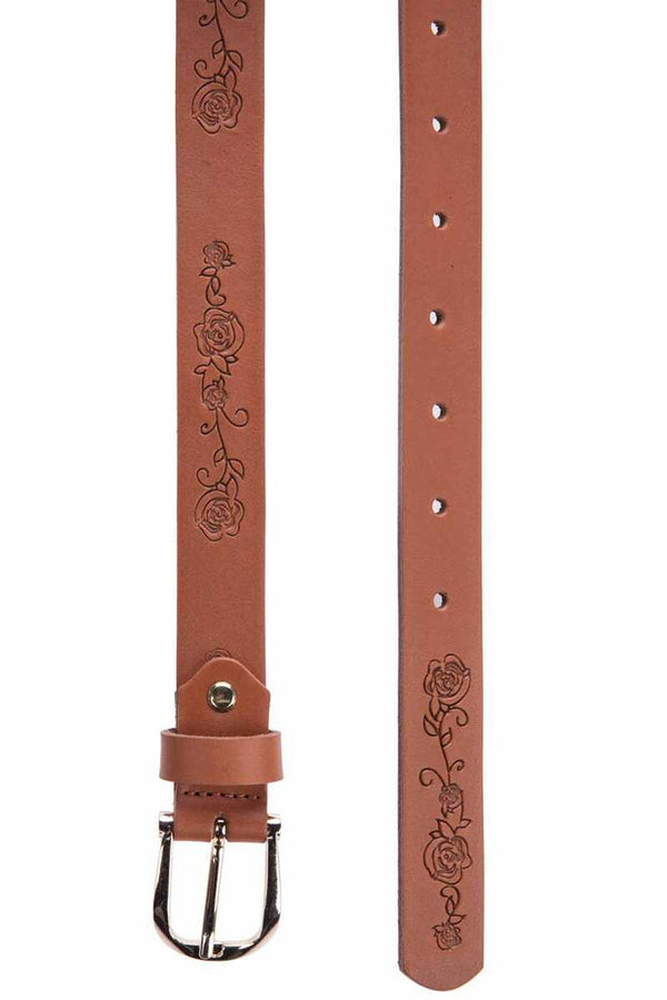 Cipo & Baxx WG111 Women's Belt Floral Embroidered TABA