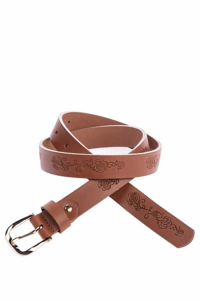 cipo & baxx WG111 Women's Belt Floral Embroidered TABA