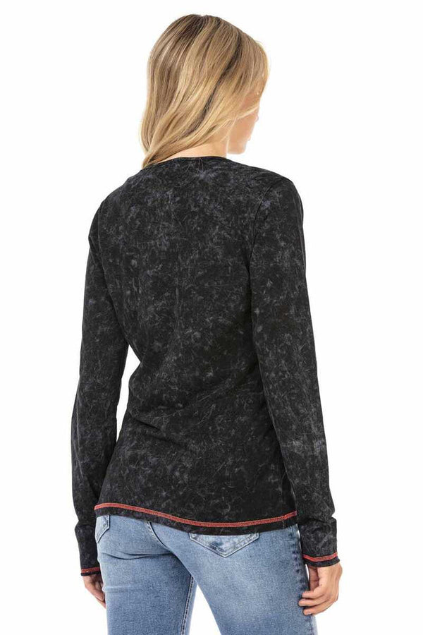 Cipo & Baxx WL285 Patterned New York Street Printed Sweatshirt WHITE