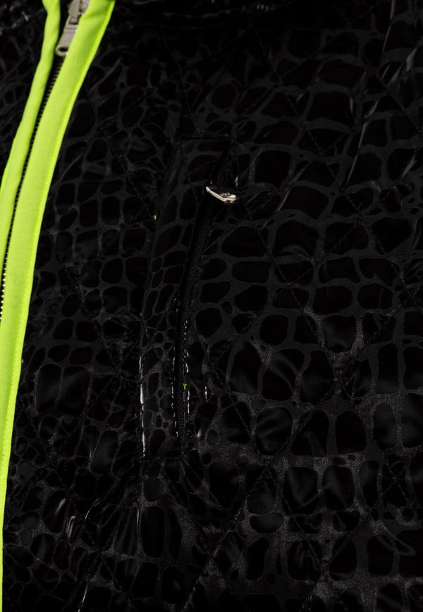 Cipo & Baxx WL333 Leather Detailed Plush Sweatshirt BLACK