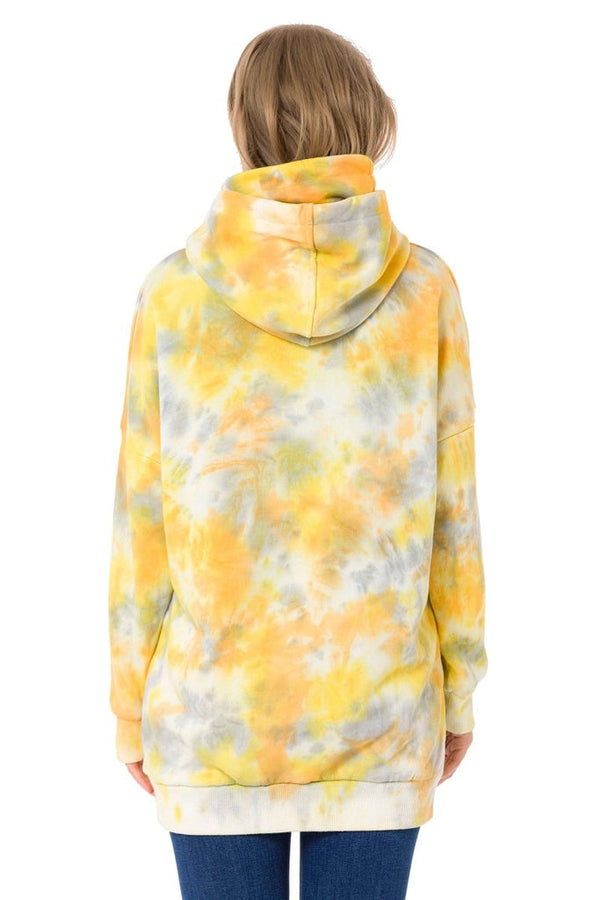 Cipo & Baxx WL346 Yellow Oversize Women's Sweatshirt YELLOW