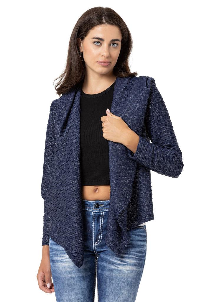 cipo & baxx WL360 Women's Silver Detailed Sweatshirt BLACK