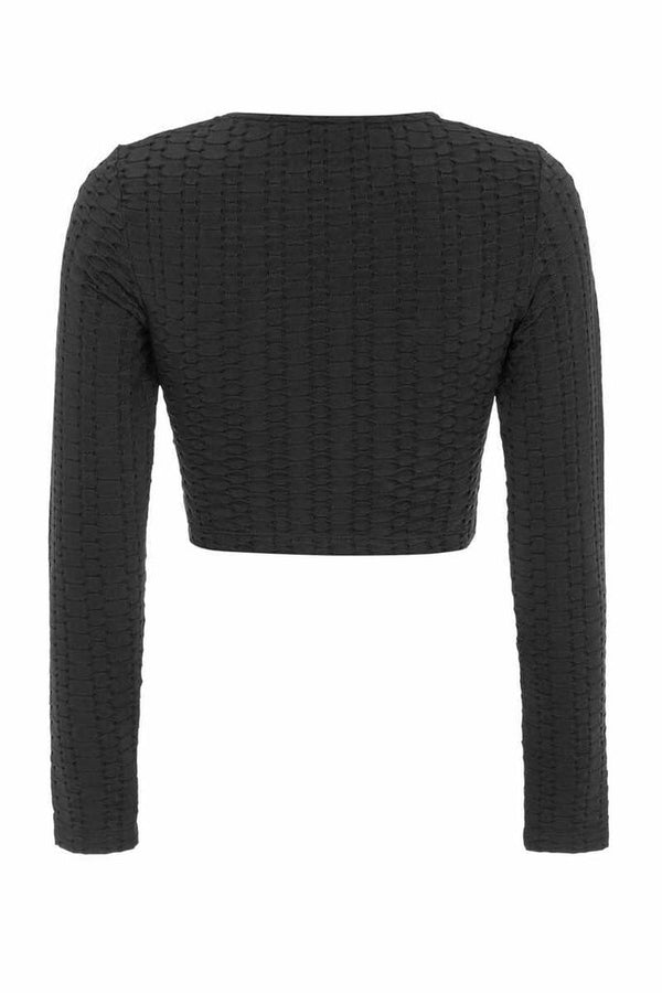 Cipo & Baxx WLR142 Textured Body Tights Sports Set BLACK