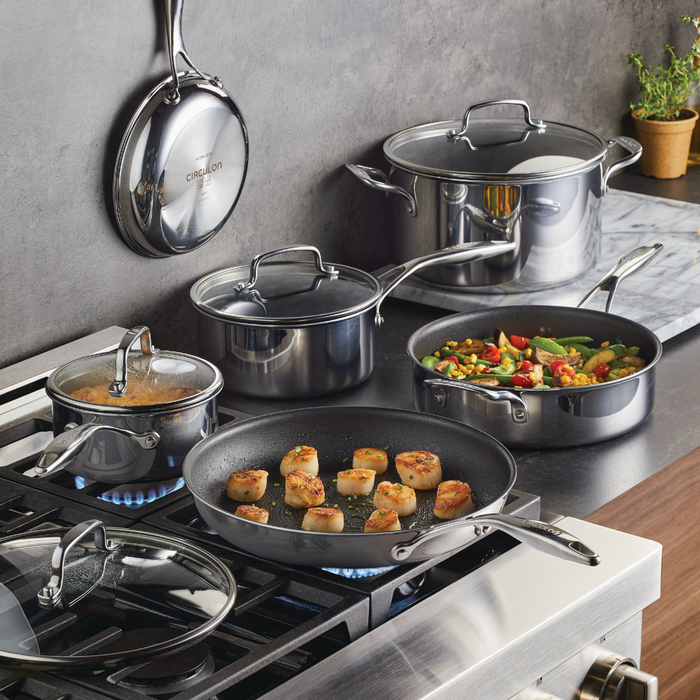 Circulon 10-Piece ScratchDefense™ Clad Nonstick Cookware Set