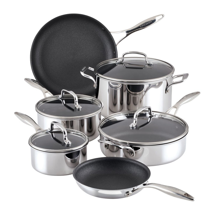 circulon 10-Piece ScratchDefense™ Clad Nonstick Cookware Set