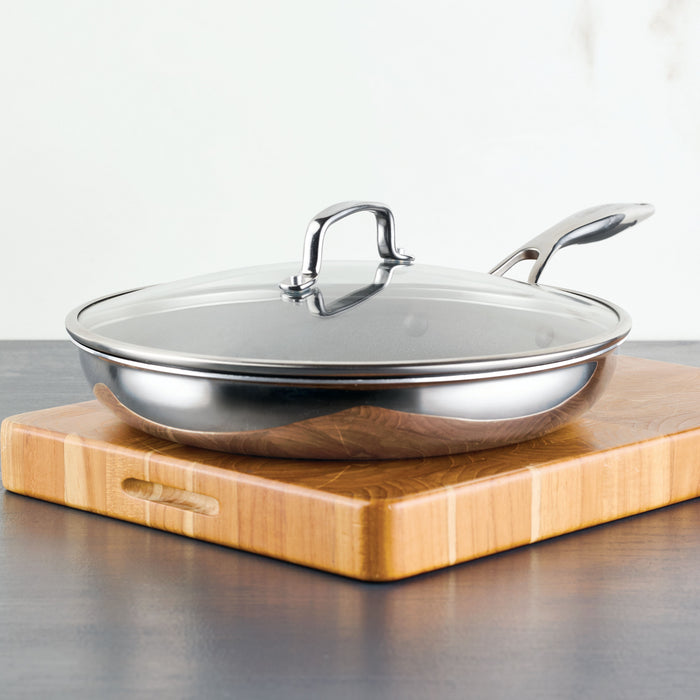 Circulon 12.5-Inch ScratchDefense™ C1 Nonstick Frying Pan With Lid