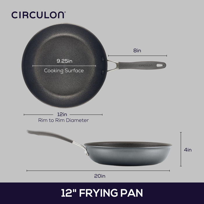 Circulon 12-Inch Frying Pan: ScratchDefense™ Nonstick Fry Pans