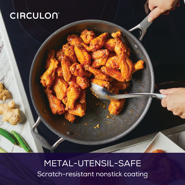 Circulon 13-Inch A1 ScratchDefense™ Nonstick StirFry With Helper Handle