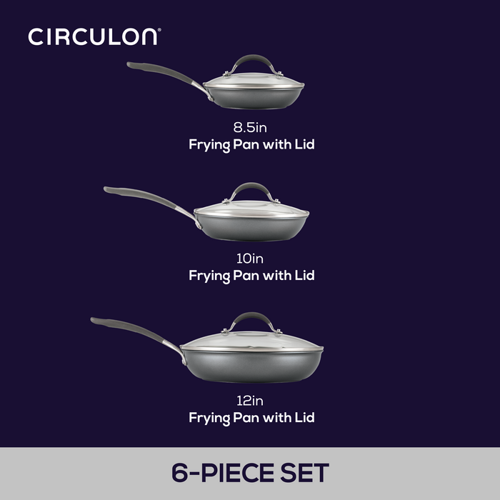 Circulon 6-Piece ScratchDefense™ Nonstick Cookware Set