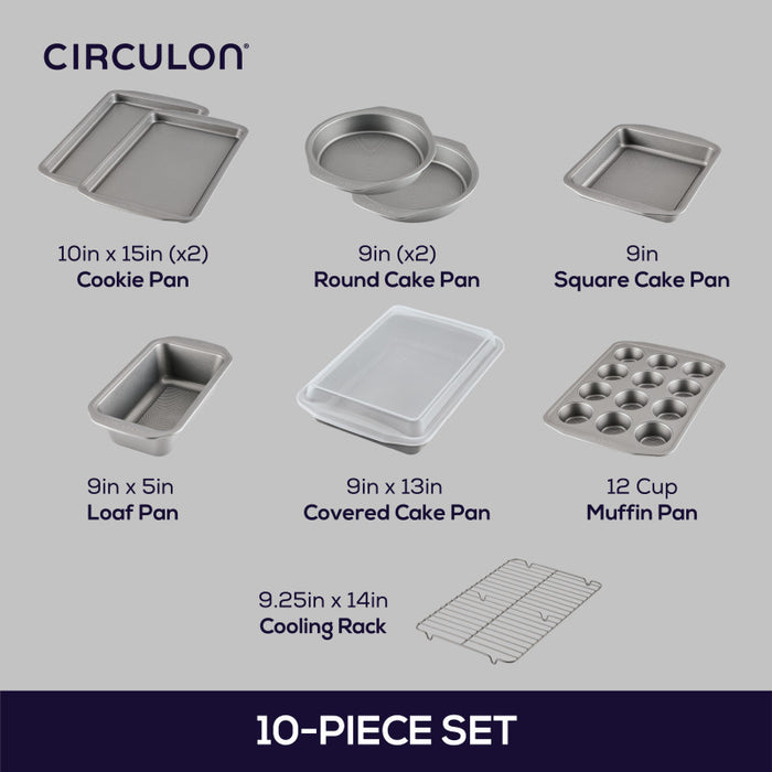 Circulon 10-Piece Nonstick Bakeware Set