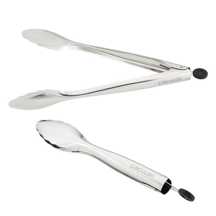 Circulon 2-Piece Stainless Steel Tongs Set