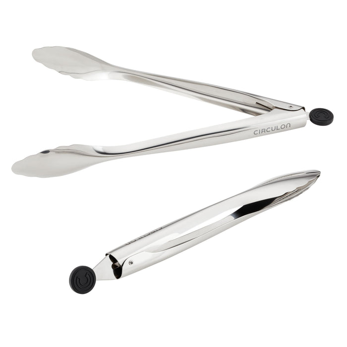 circulon 2-Piece Stainless Steel Tongs Set