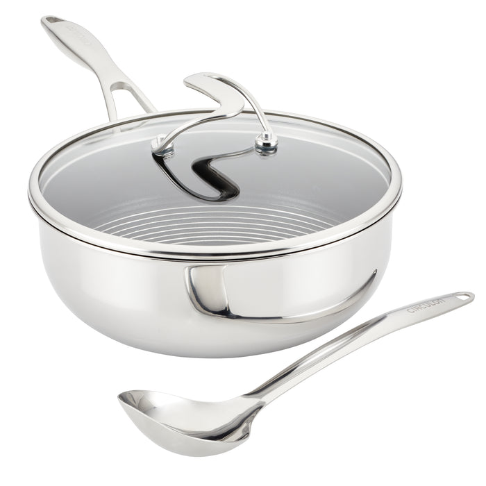 circulon 3.5 Quart Covered Chef Pan w/ Spoon