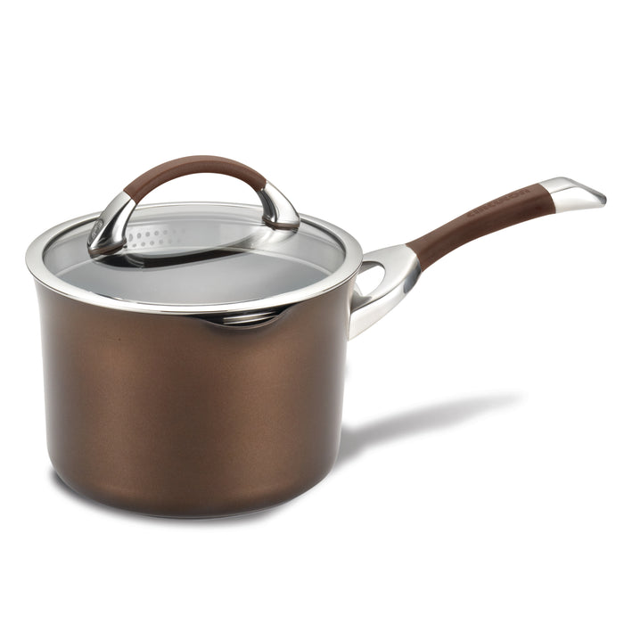 circulon 3.5-Quart Nonstick Straining Saucepan