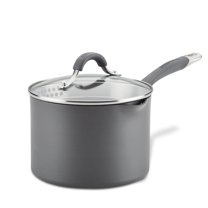circulon 3-Quart Nonstick Straining Saucepan