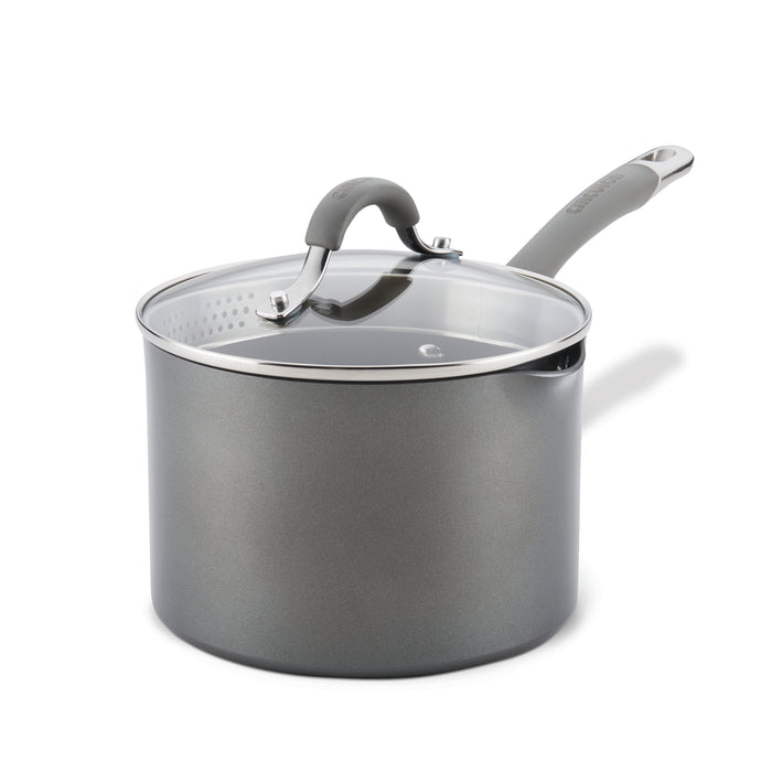 circulon 3-Quart Nonstick Straining Saucepan