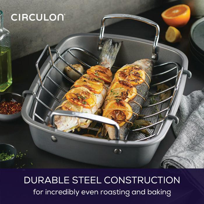 Circulon Roasting Pan With Rack: Nonstick Roaster