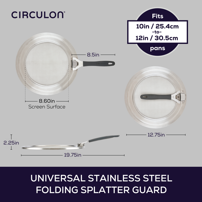 Circulon Universal Stainless Steel Splatter Guard