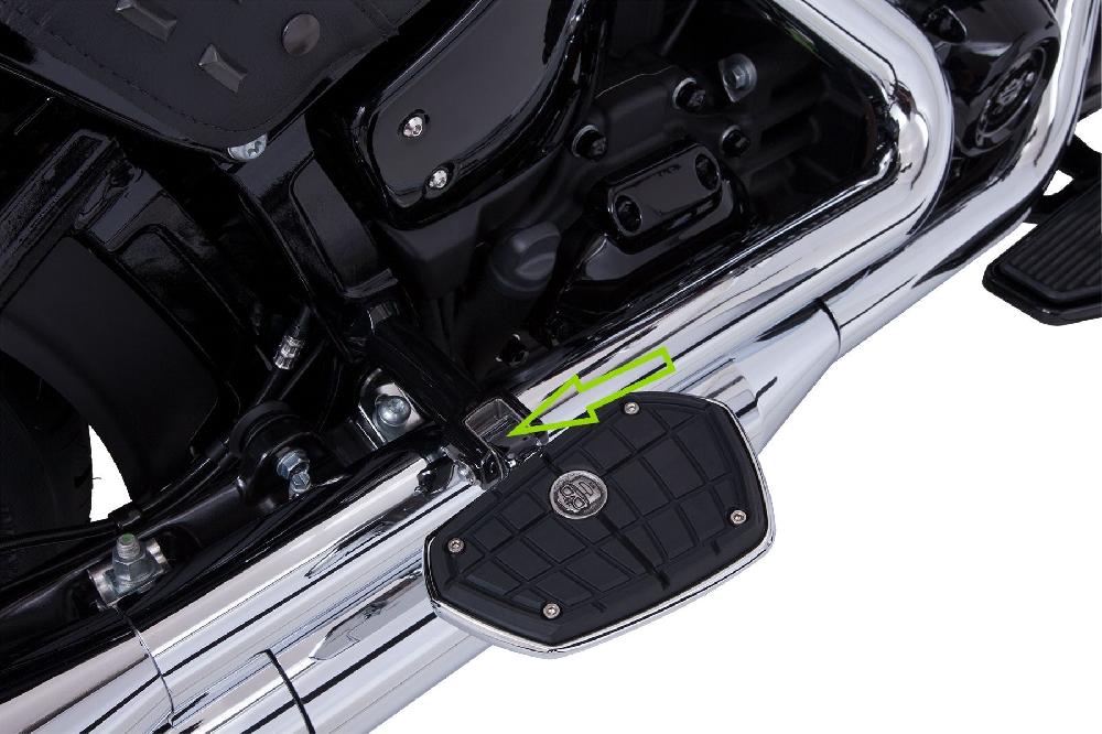 Ciro 2018-up Softail Passenger Footrest / Footpeg Adapters