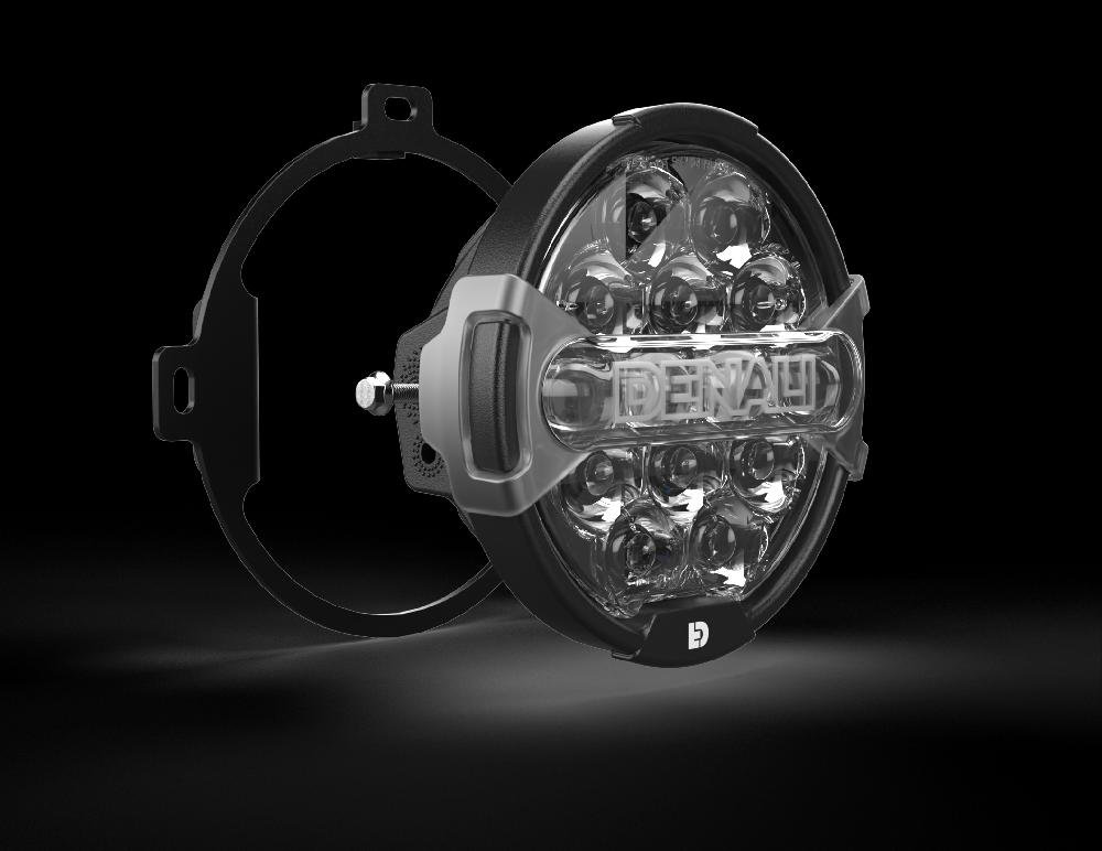 Ciro 7" Destroyer® Headlight Kit For Street Glide By Denali