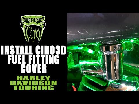 Ciro Chrome Fuel Fitting Cover