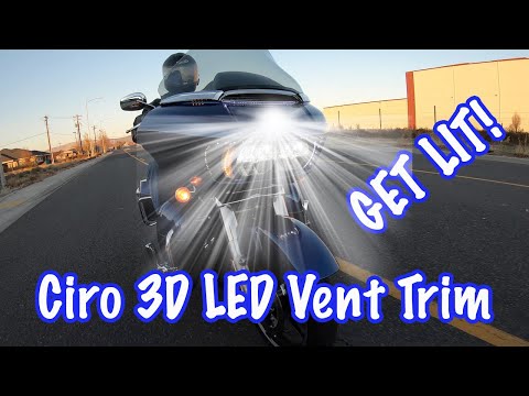 Ciro Lighted Vent Trim For Road Glide