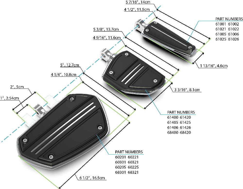 Ciro Rail Footpegs