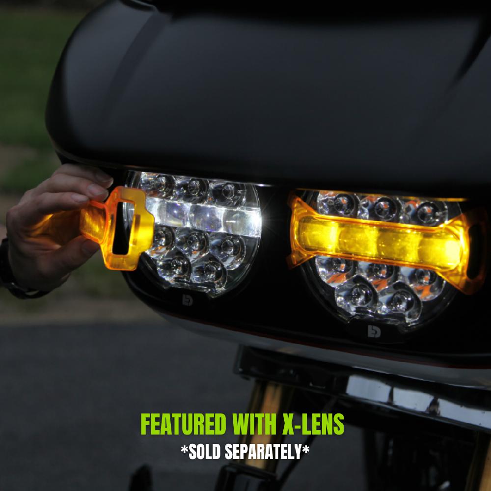 Ciro Destroyer® Headlight Kit By Denali For '15-'23 Road Glide
